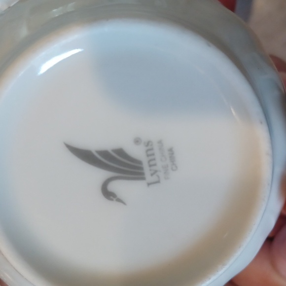 Lynns Fine China Set of 6 Floral Pastel Print Dainty Tea Cups - Picture 5 of 8